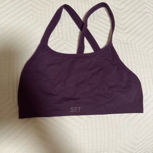 Purple set active bra
